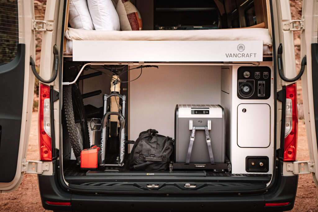 Dedicated storage space means no shuffling gear just to go to sleep.