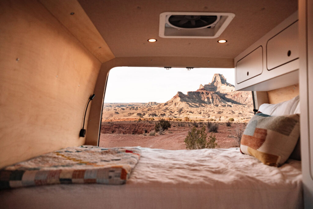 VaCraft's exclusive bed extension gives campers more space without sacrificing storage space