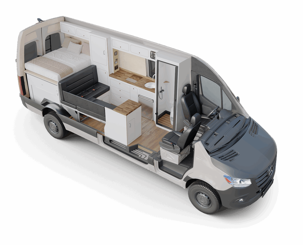The interior design of a VanCraft campervan is totally unique